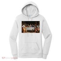 The Lord Jesus Christ With 12 Apostles On The Lords Supper Women's Hoodie thumb 0