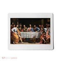 The Lord Jesus Christ With 12 Apostles On The Lords Supper Mousepad thumb 0