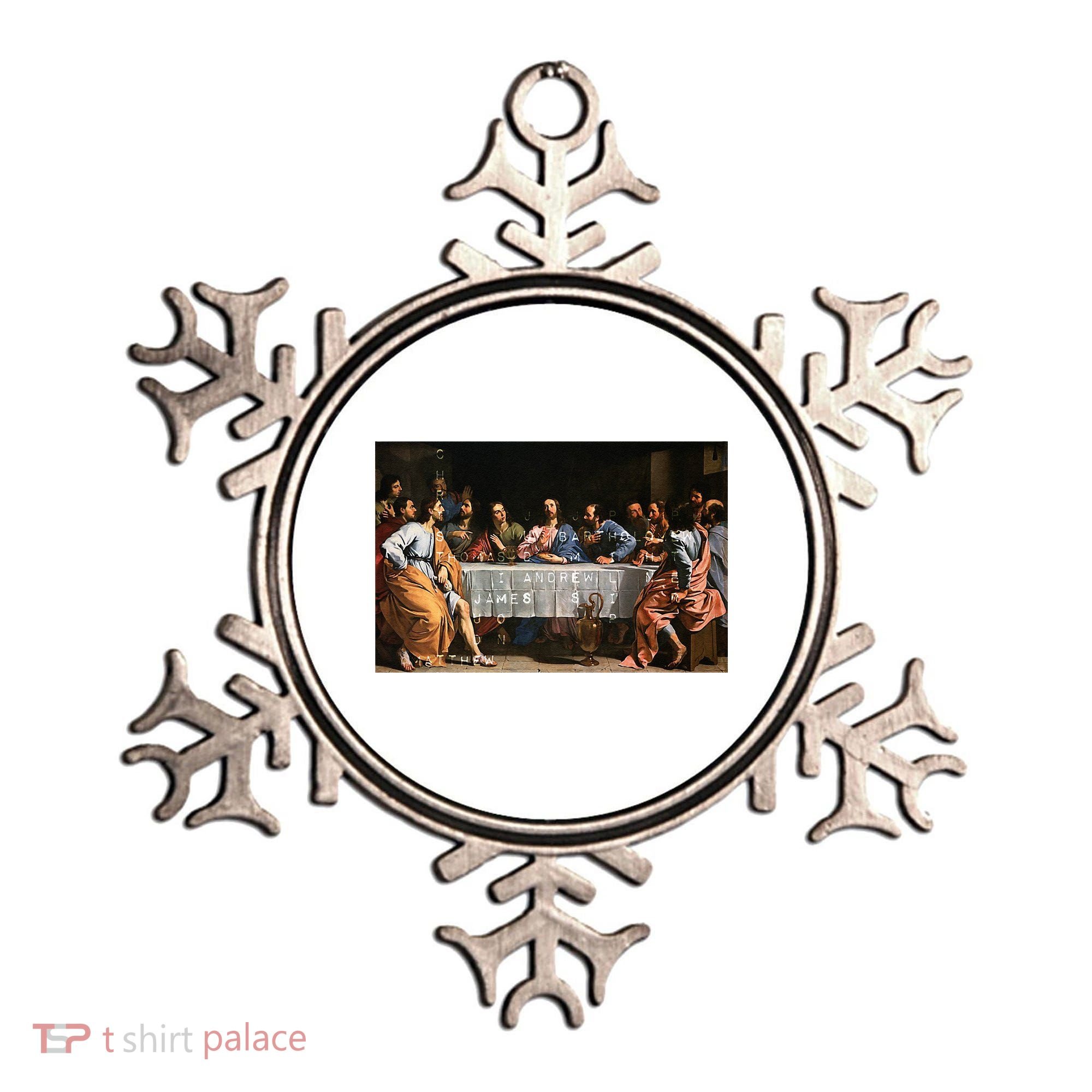 The Lord Jesus Christ With 12 Apostles On The Lords Supper Ornament