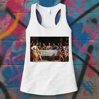The Lord Jesus Christ With 12 Apostles On The Lords Supper Women's Tank Top thumb 3