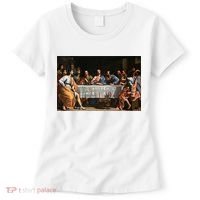 The Lord Jesus Christ With 12 Apostles On The Lords Supper Women's T-Shirt thumb 0