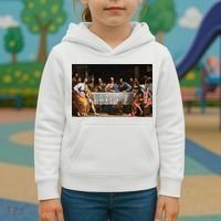 The Lord Jesus Christ With 12 Apostles On The Lords Supper Kids Hoodie thumb 3