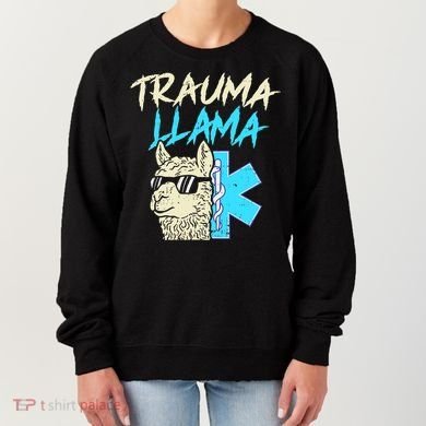 Trauma Llama K Funny Alpaca Llama Snake Women's Sweatshirt