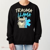 Trauma Llama K Funny Alpaca Llama Snake Women's Sweatshirt thumb 0