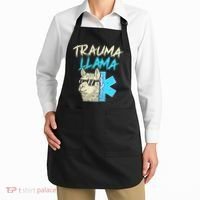 Trauma Llama K Funny Alpaca Llama Snake Apron thumb 2