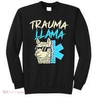 Trauma Llama K Funny Alpaca Llama Snake Sweatshirt thumb 0