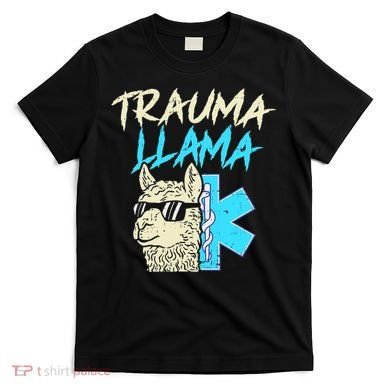 Trauma Llama K Funny Alpaca Llama Snake T-Shirt