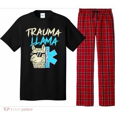 Trauma Llama K Funny Alpaca Llama Snake Pajama Set