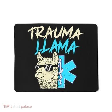Trauma Llama K Funny Alpaca Llama Snake Mousepad