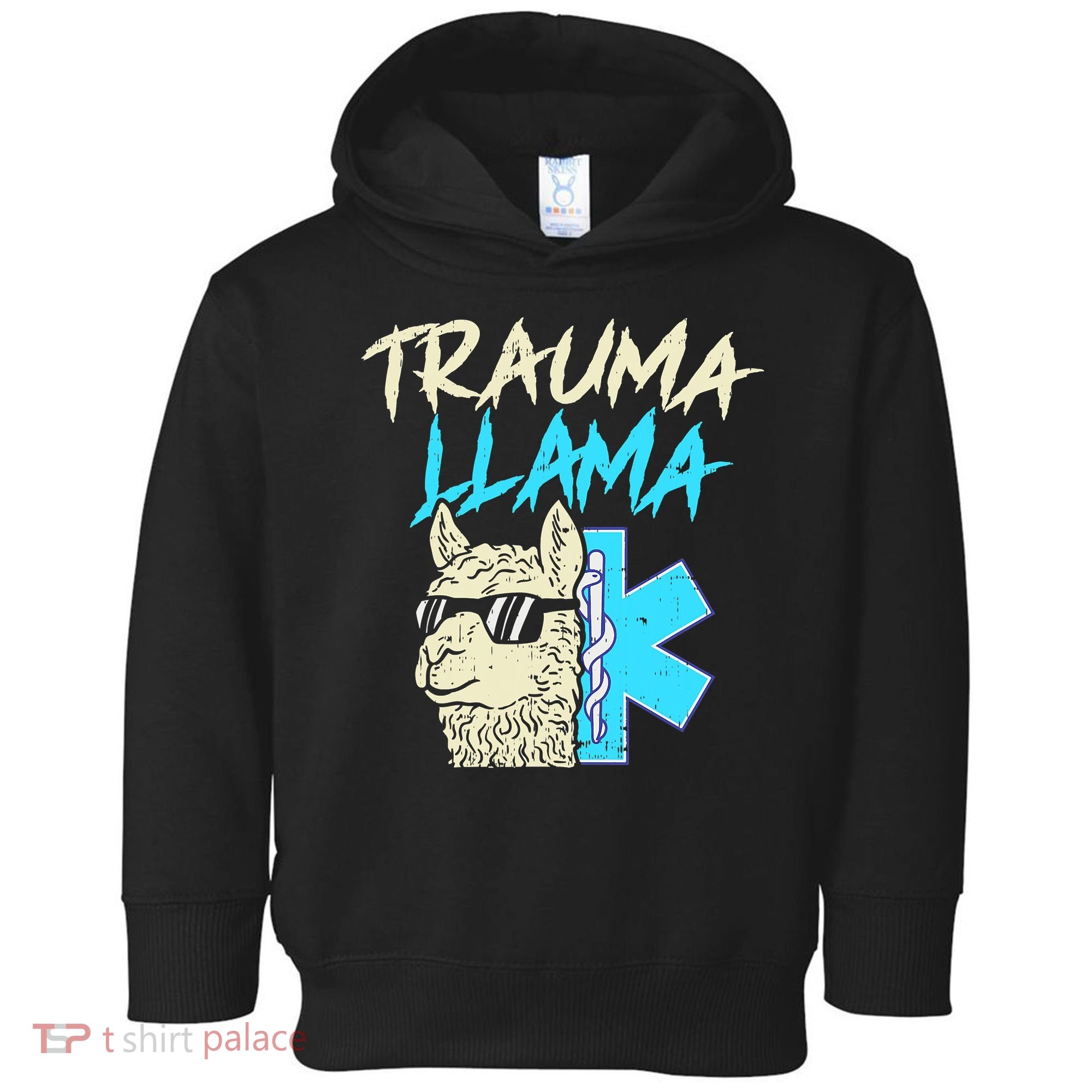 Trauma Llama K Funny Alpaca Llama Snake Toddler Hoodie