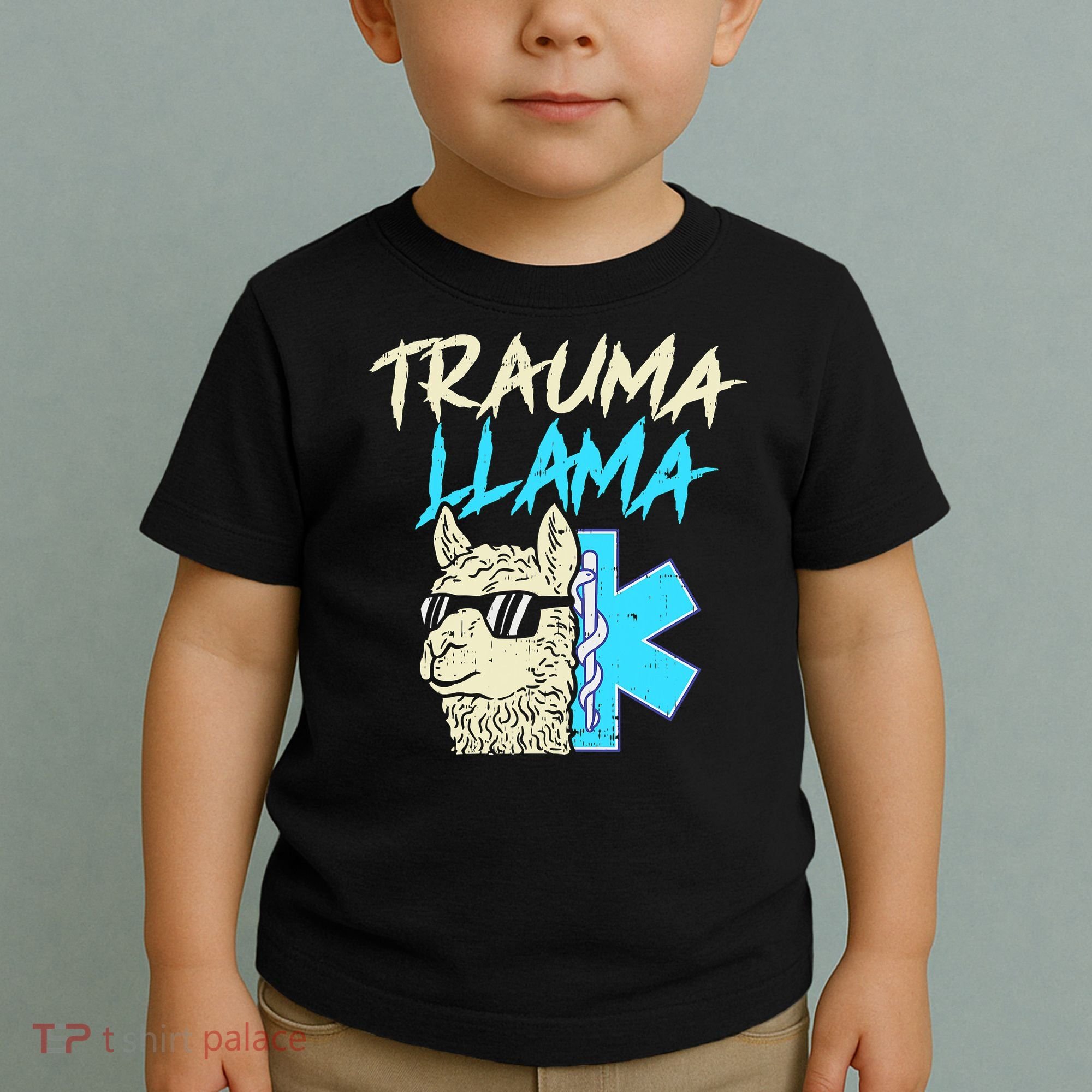 Trauma Llama K Funny Alpaca Llama Snake Toddler T-Shirt