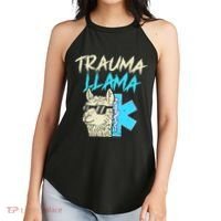 Trauma Llama K Funny Alpaca Llama Snake Women's Perfect Tri Rocker Tank thumb 2