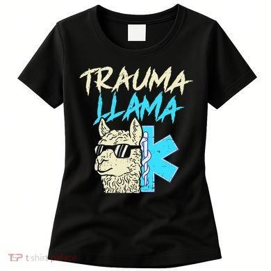 Trauma Llama K Funny Alpaca Llama Snake Women's T-Shirt