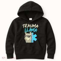 Trauma Llama K Funny Alpaca Llama Snake Kids Hoodie thumb 0