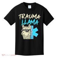 Trauma Llama K Funny Alpaca Llama Snake Kids T-Shirt thumb 0