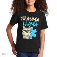 Trauma Llama K Funny Alpaca Llama Snake Kids T-Shirt thumb 2