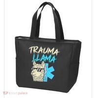 Trauma Llama K Funny Alpaca Llama Snake Tote Bag thumb 3