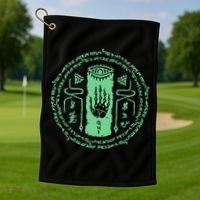 The Legend Link Tears Of The Kingdom Magic Golf Towel thumb 1