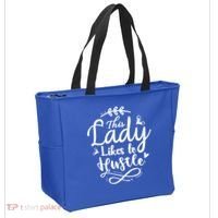 This Lady Likes To Hustle Wife Mom Boss Meaningful Gift Tote Bag thumb 2