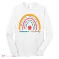 Teacher Life Love Inspire Motivate Rainbow Long Sleeve Shirt thumb 0