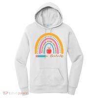 Teacher Life Love Inspire Motivate Rainbow Women's Hoodie thumb 0