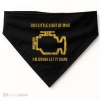 This Little Light Of Mine Check Engine Light USA-Made Doggie Bandana thumb 0