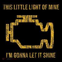 This Little Light Of Mine Check Engine Light Baby Bodysuit thumb 2