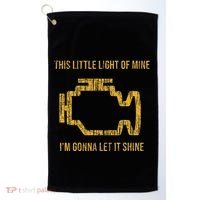 This Little Light Of Mine Check Engine Light Golf Towel thumb 0