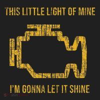 This Little Light Of Mine Check Engine Light Golf Towel thumb 3
