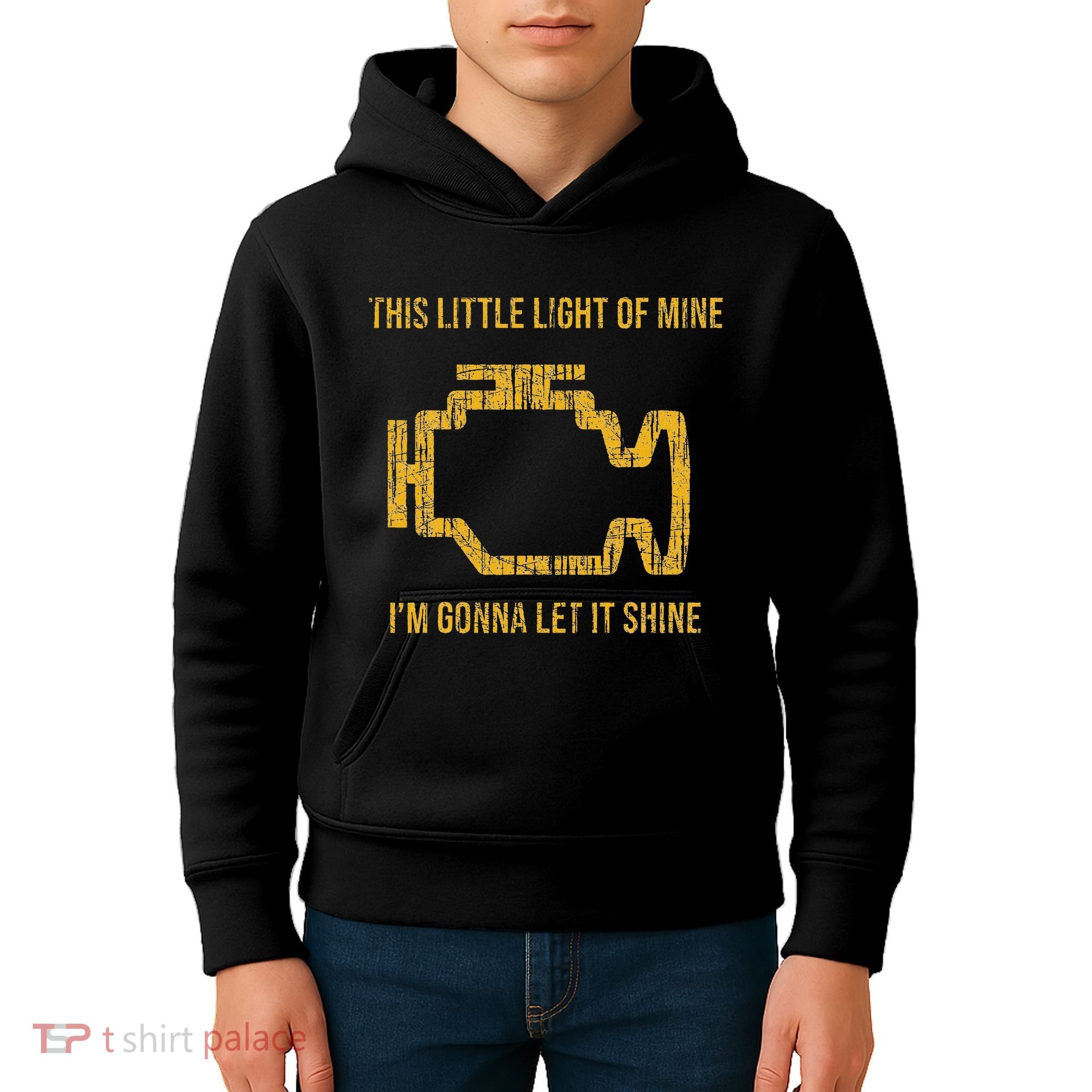 This Little Light Of Mine Check Engine Light Kids Hoodie