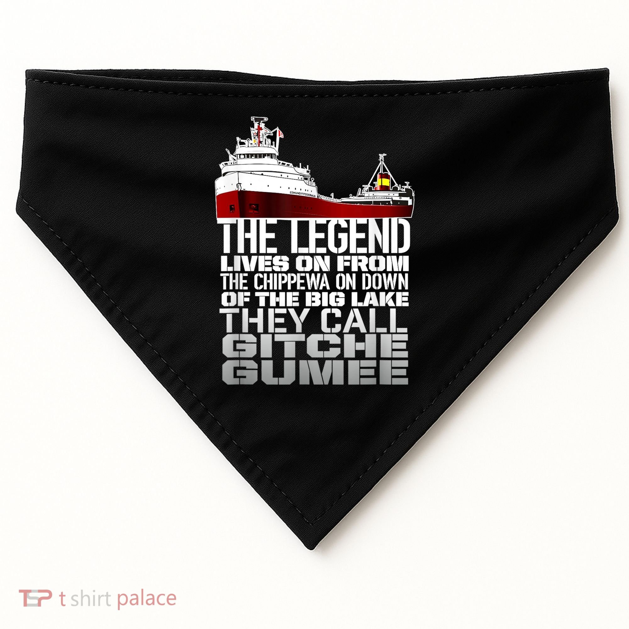 The Legend Lives On Edmund Fitzgerald USA-Made Doggie Bandana
