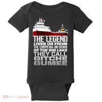 The Legend Lives On Edmund Fitzgerald Baby Bodysuit thumb 0