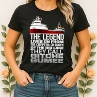 The Legend Lives On Edmund Fitzgerald Women's T-Shirt thumb 2