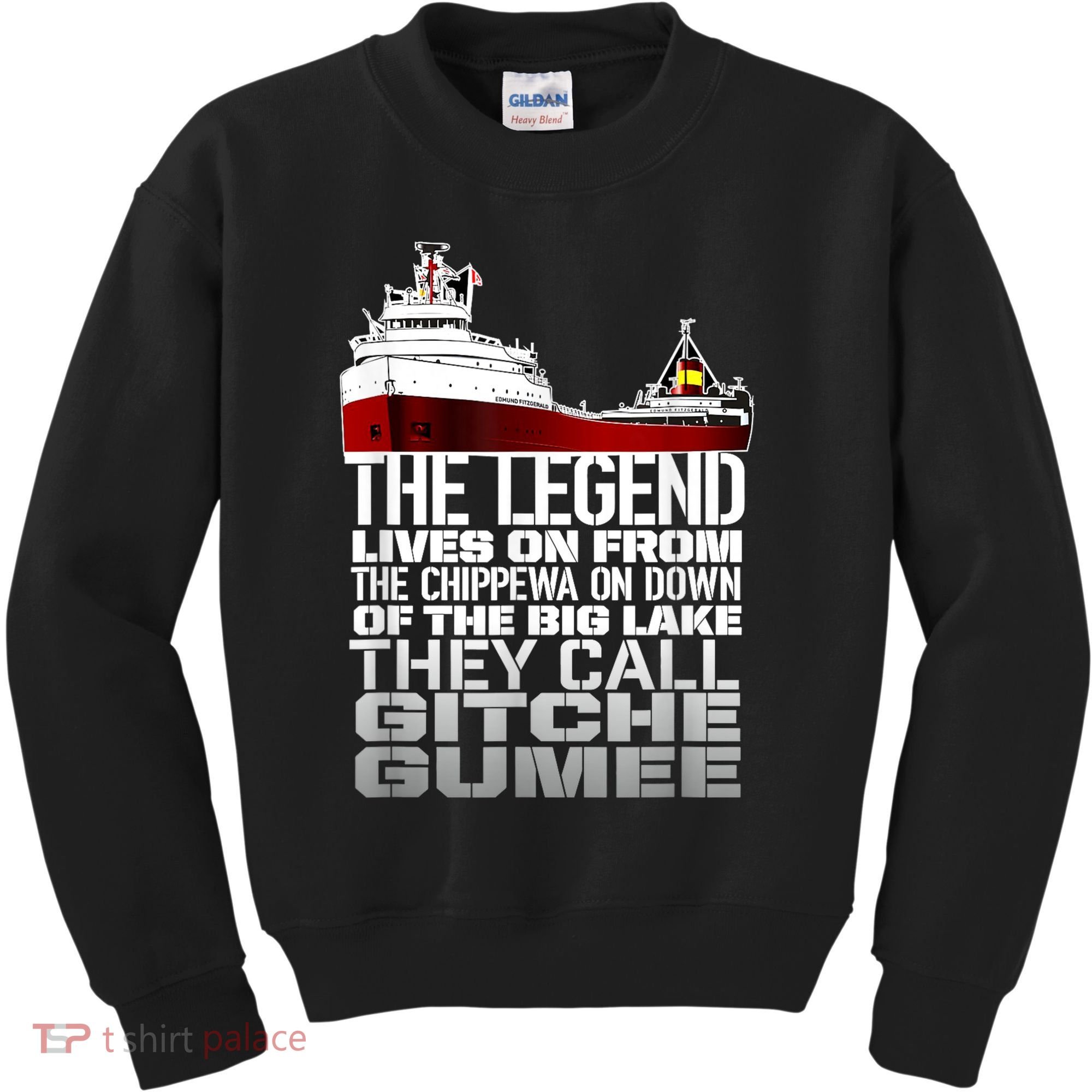 The Legend Lives On Edmund Fitzgerald Kids Sweatshirt