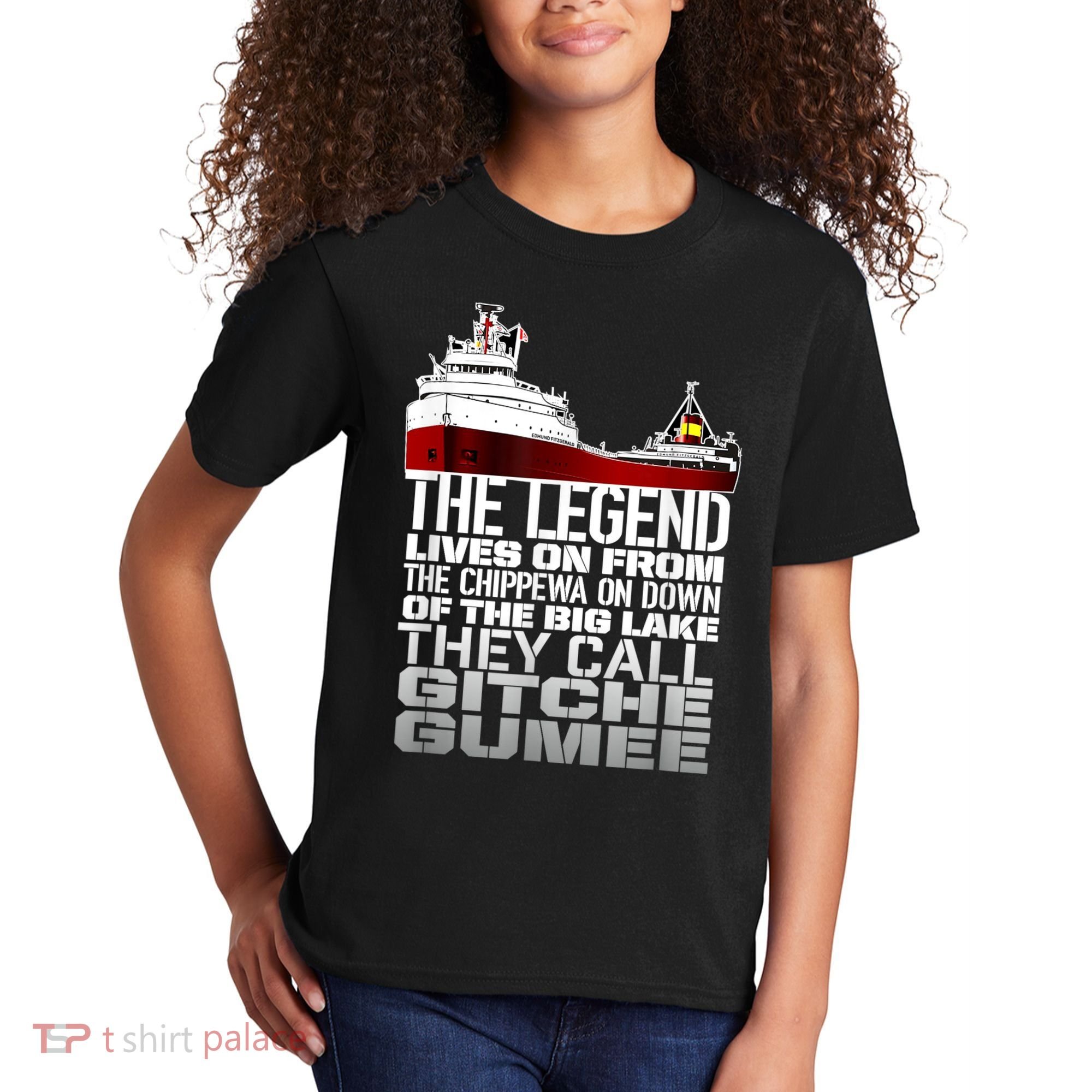 The Legend Lives On Edmund Fitzgerald Kids T-Shirt