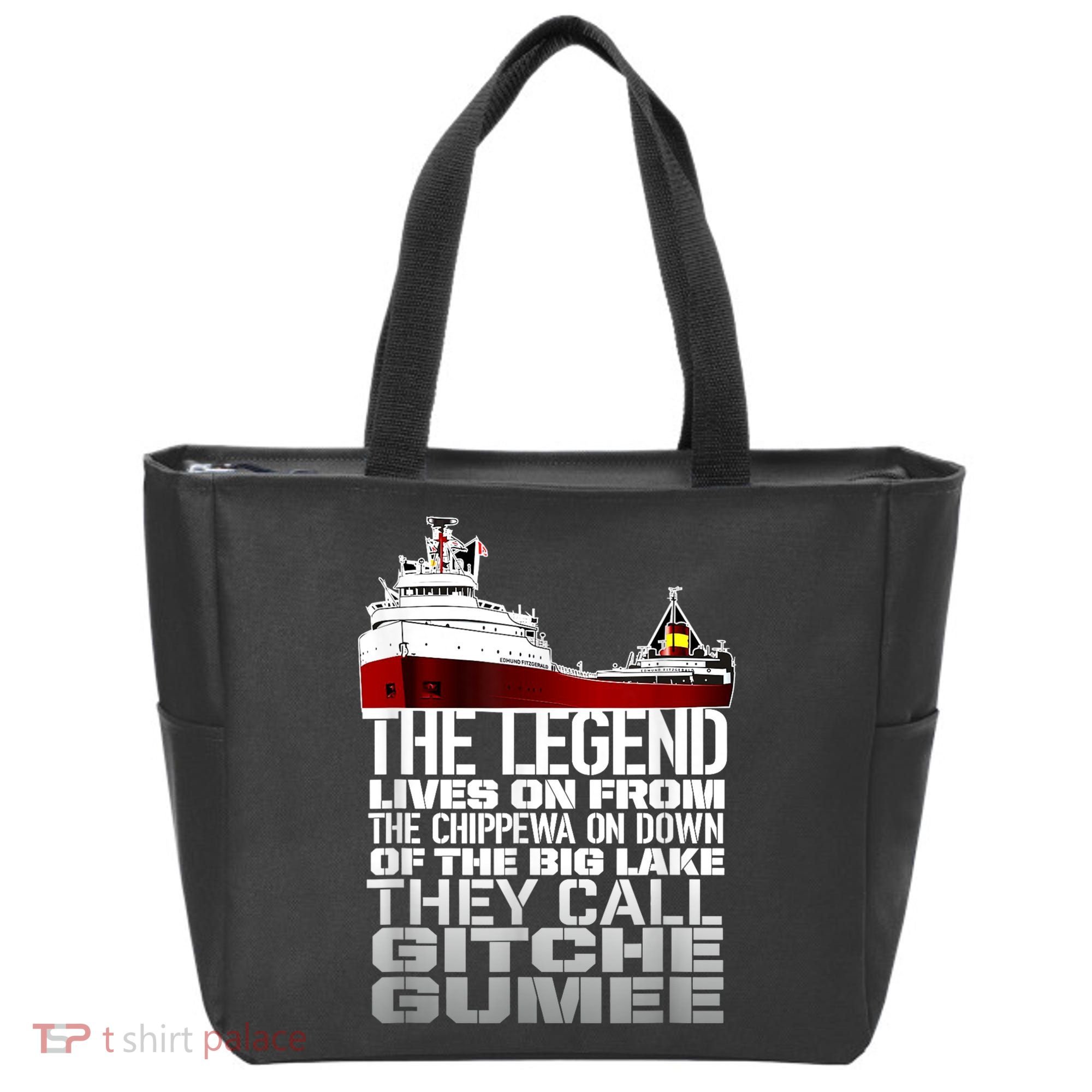 The Legend Lives On Edmund Fitzgerald Tote Bag