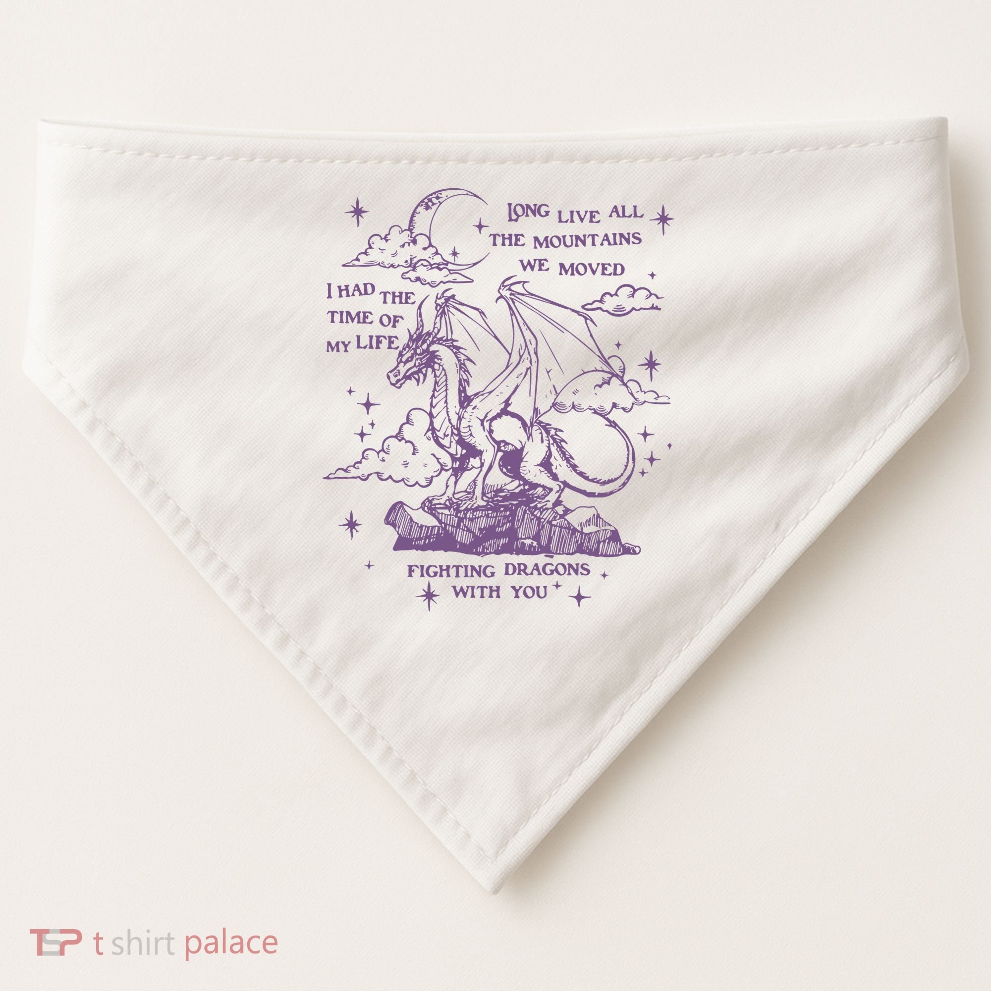 Taylor Long Live Fighting Dragons With You USA-Made Doggie Bandana