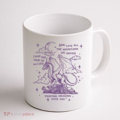 Taylor Long Live Fighting Dragons With You Coffee Mug back