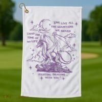Taylor Long Live Fighting Dragons With You Golf Towel thumb 1