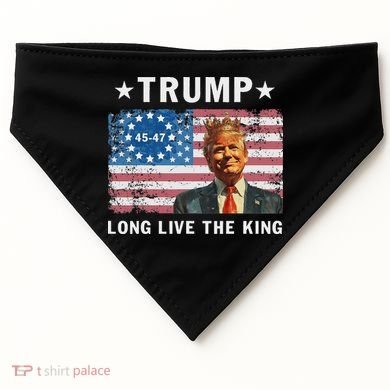 Trump Long Live The King USA-Made Doggie Bandana