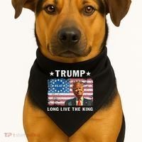 Trump Long Live The King USA-Made Doggie Bandana thumb 1