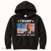 Trump Long Live The King Kids Hoodie thumb 0