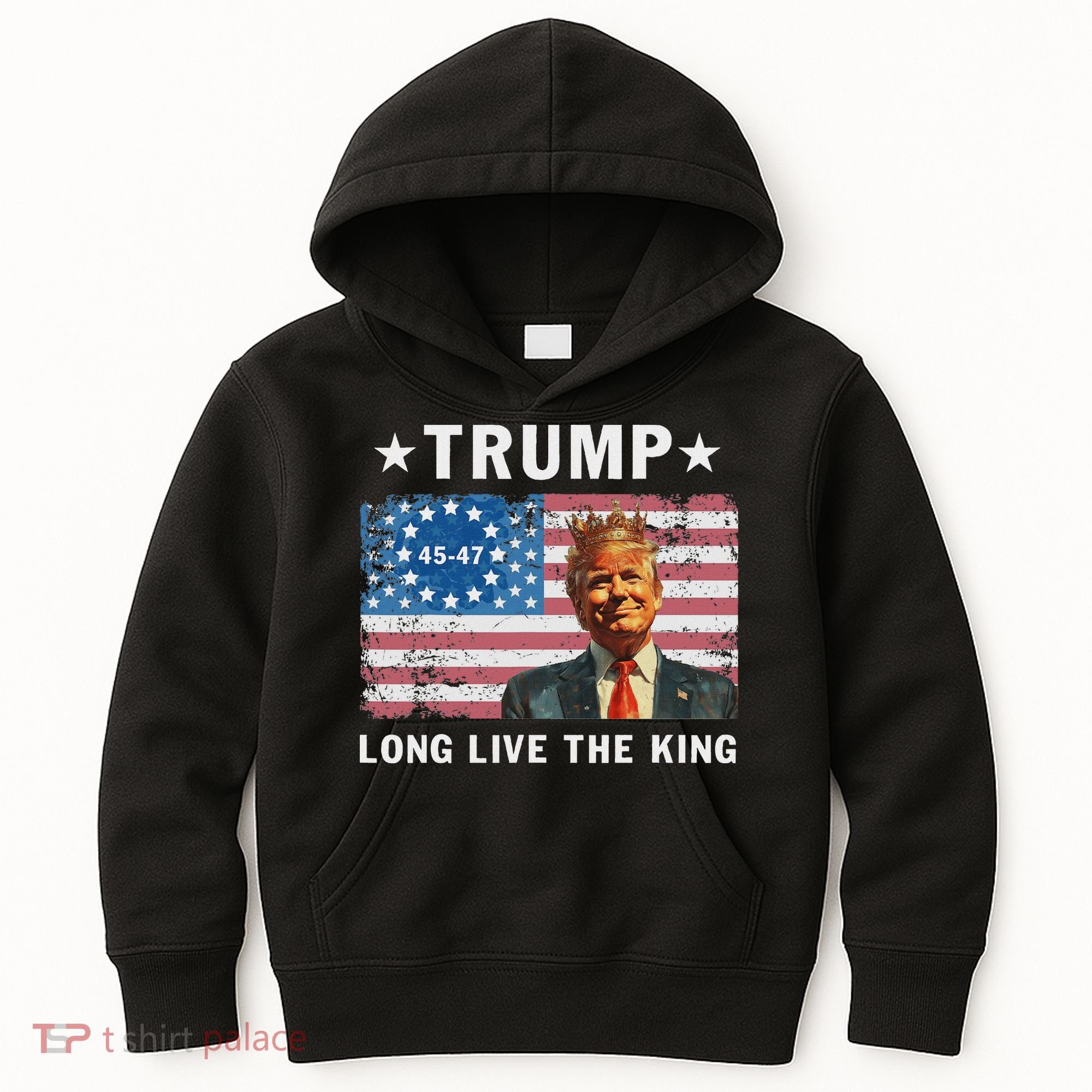 Trump Long Live The King Kids Hoodie