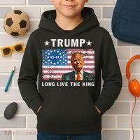 Trump Long Live The King Kids Hoodie thumb 2