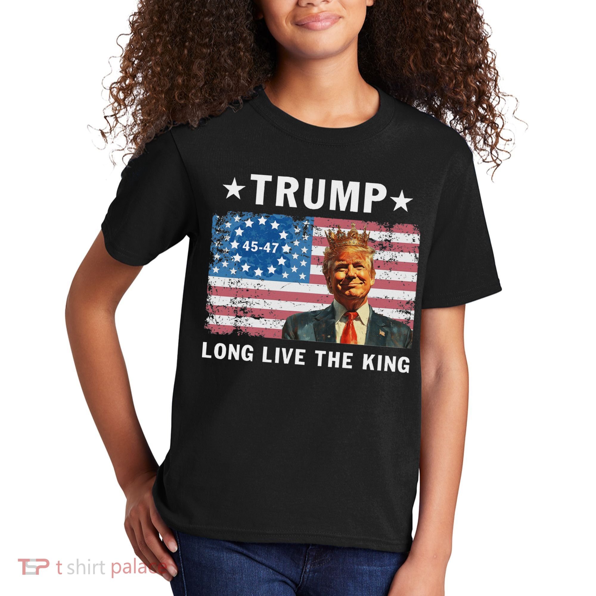 Trump Long Live The King Kids T-Shirt