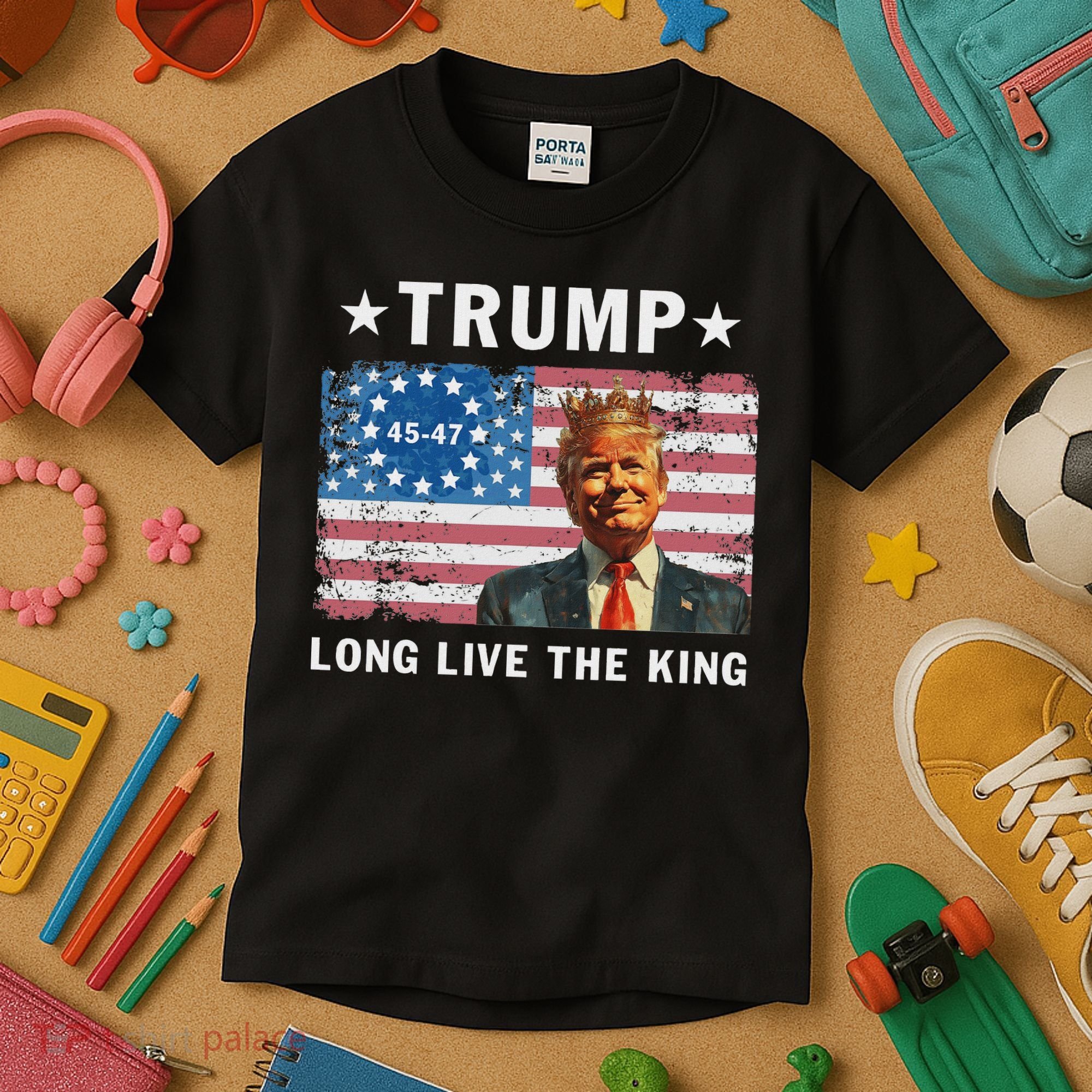 Trump Long Live The King Kids T-Shirt