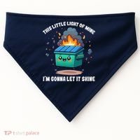 This Little Light Of Mine Lil Dumpster Fire USA-Made Doggie Bandana thumb 0