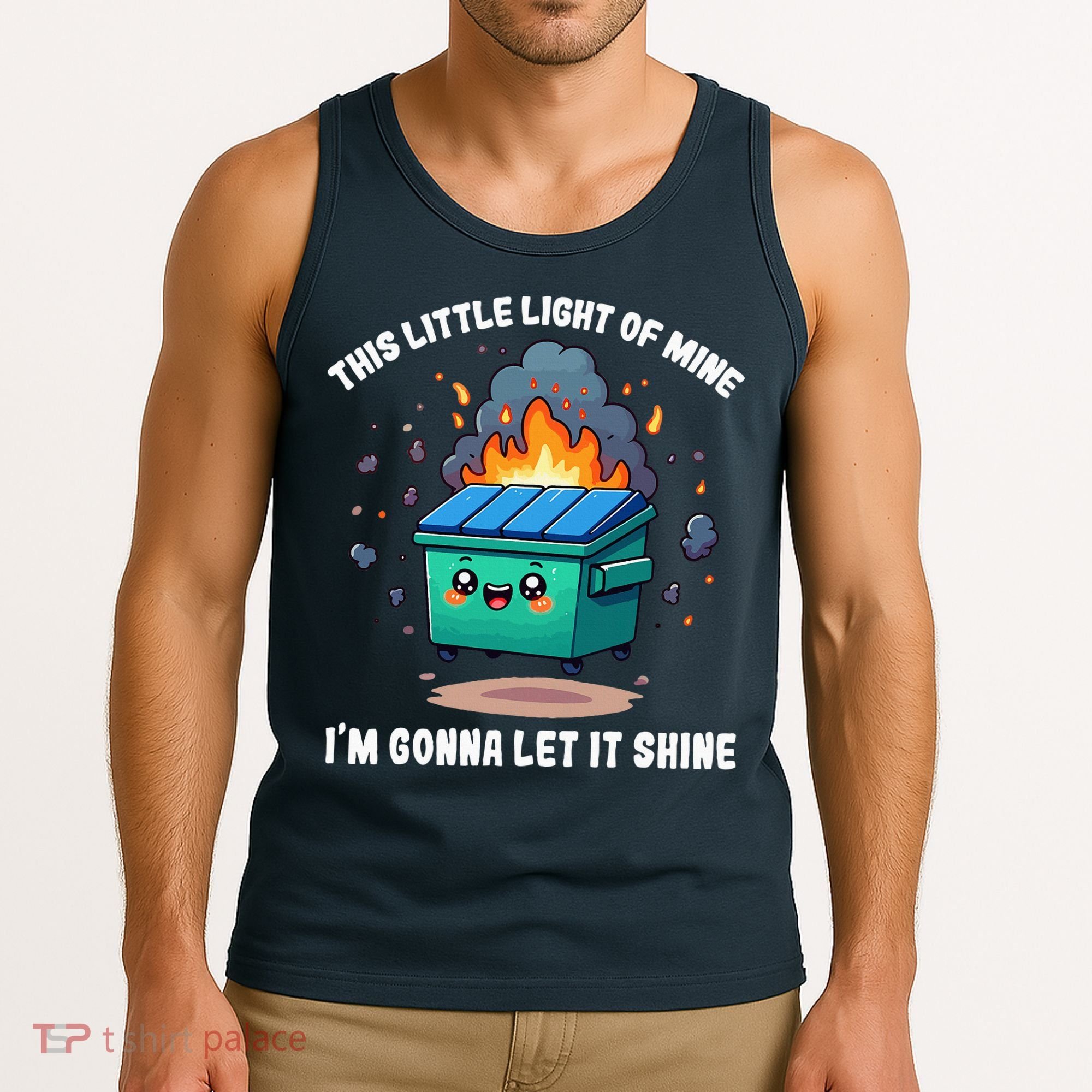 This Little Light Of Mine Lil Dumpster Fire Tank Top