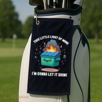This Little Light Of Mine Lil Dumpster Fire Golf Towel thumb 2