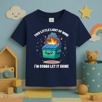 This Little Light Of Mine Lil Dumpster Fire Toddler T-Shirt thumb 3